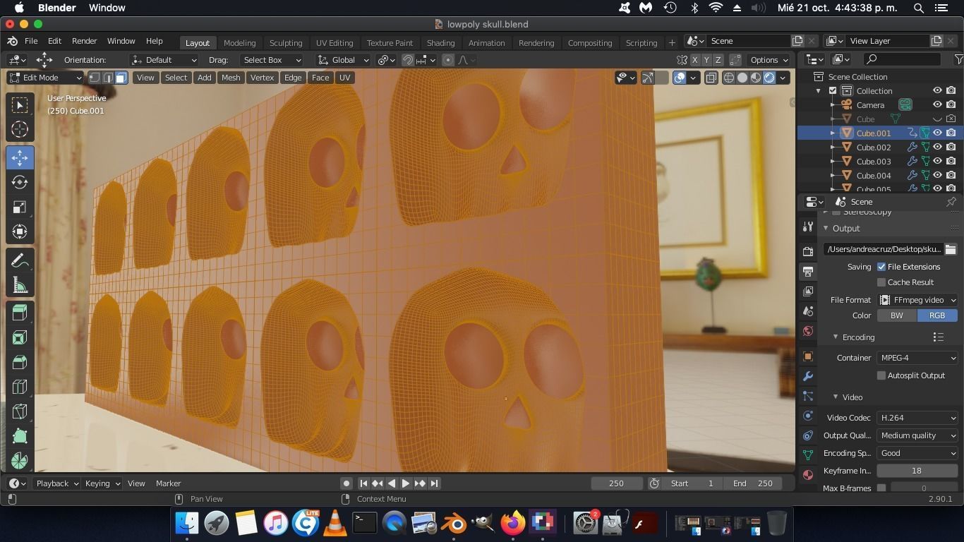 Skull Chocolate Mold  3D print model_20