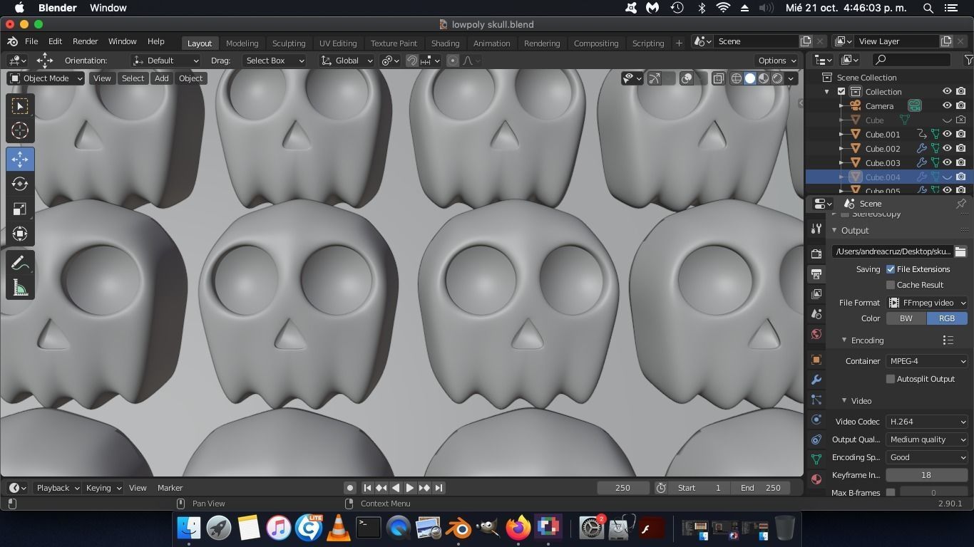 Skull Chocolate Mold  3D print model_21