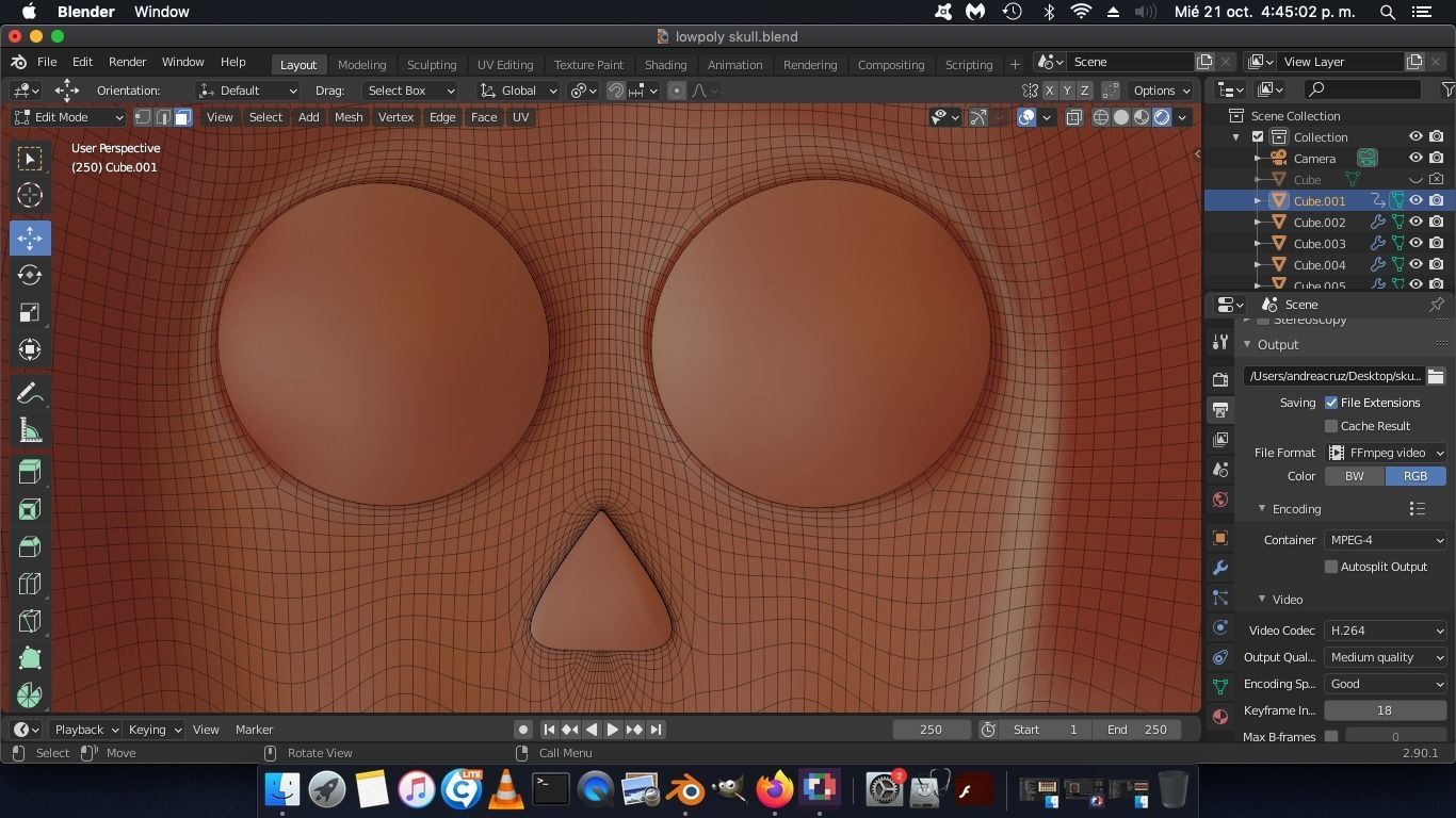 Skull Chocolate Mold  3D print model_16