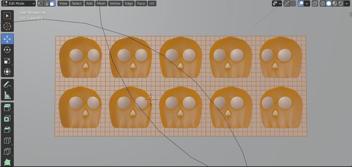 Skull Chocolate Mold  3D print model_7