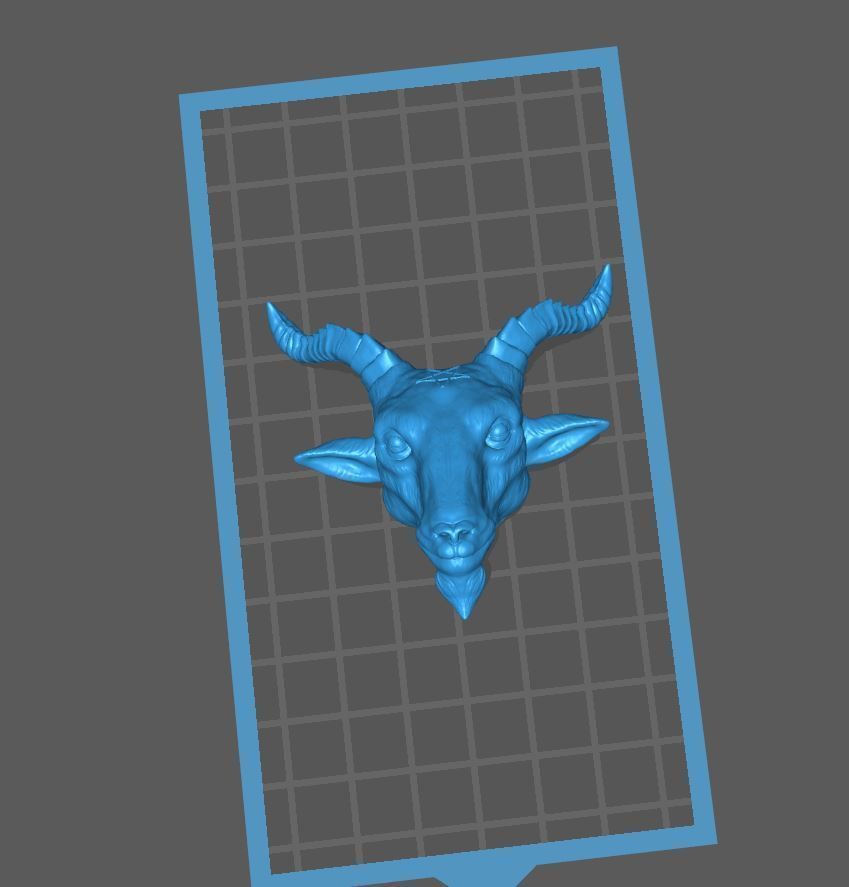 Baphomet Head 3D print model_6