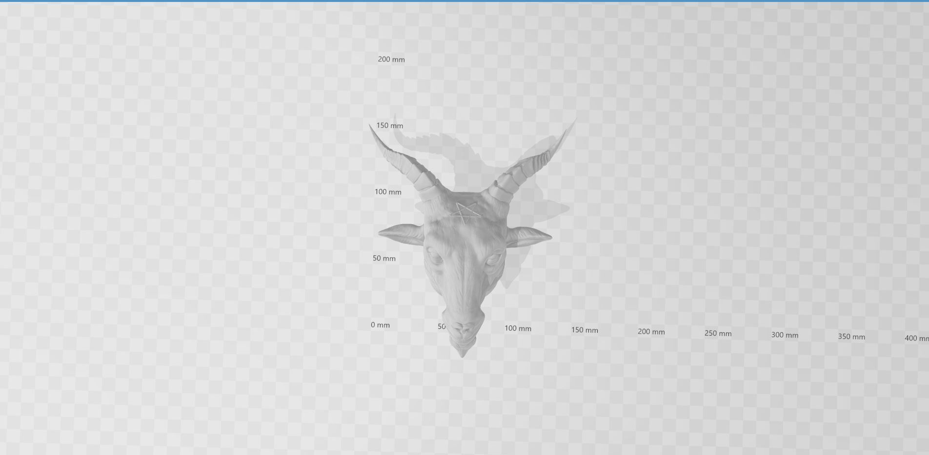 Baphomet Head 3D print model_4
