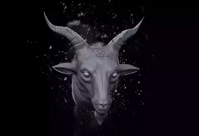 Baphomet Head 3D print model