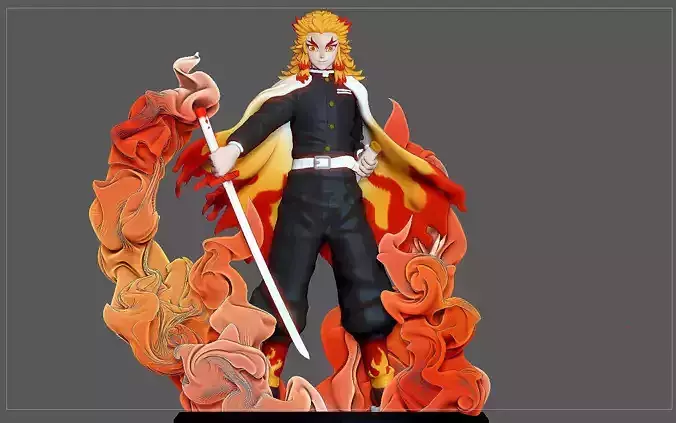 RENGOKU KIMETSU NO YAIBA ANIME STATUE CHARACTER