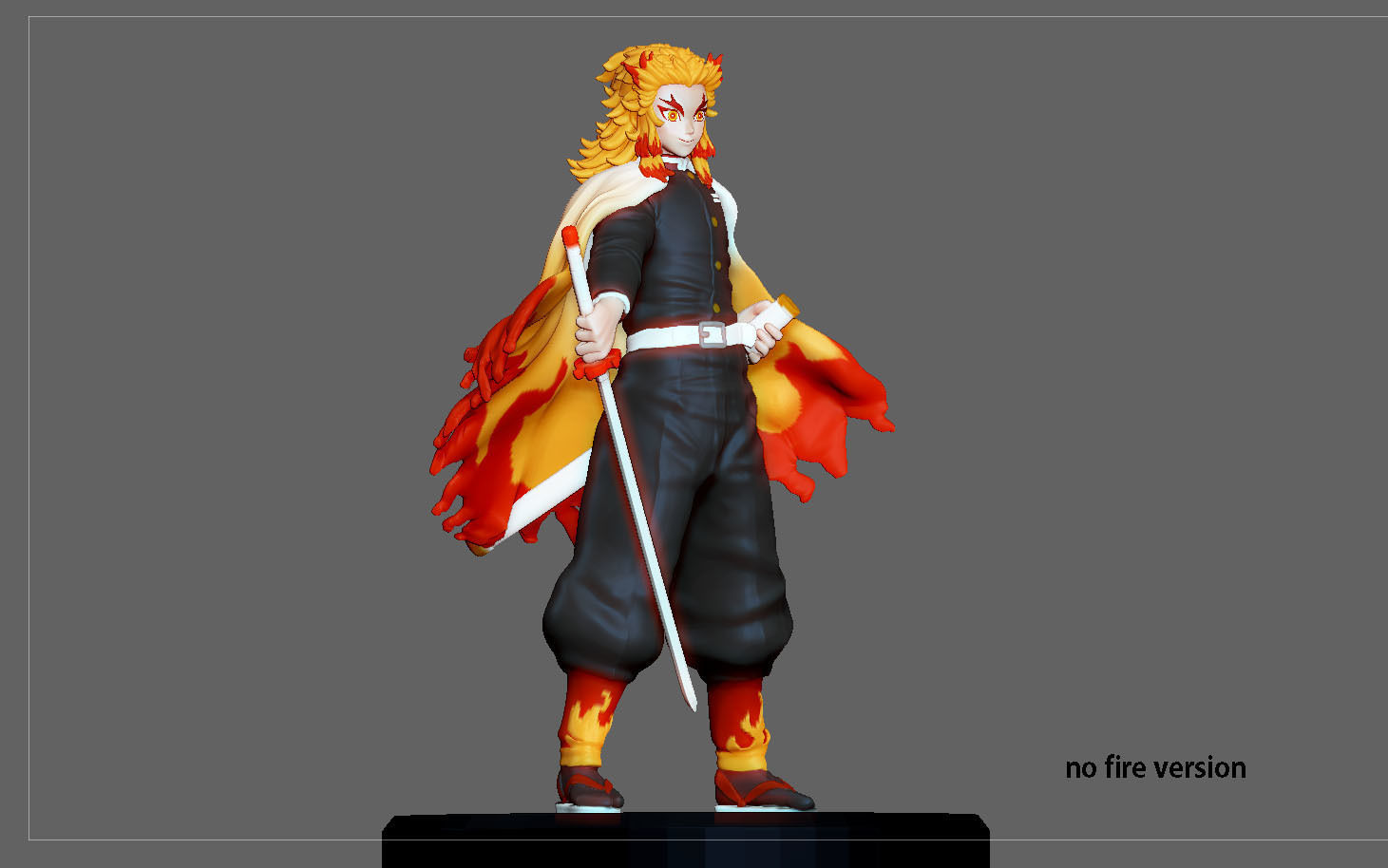 RENGOKU KIMETSU NO YAIBA ANIME STATUE CHARACTER 3D print model_9