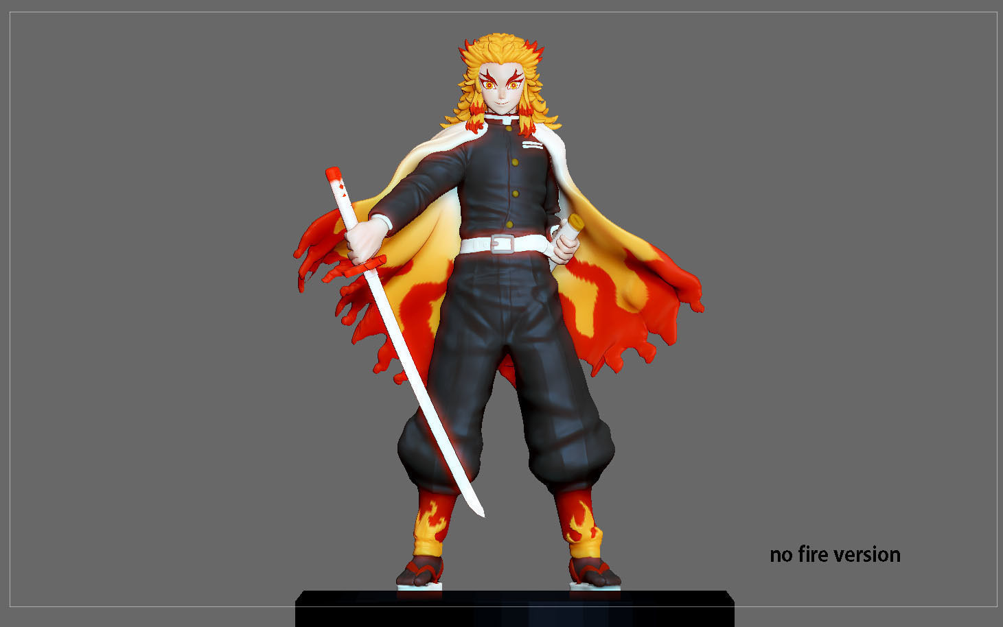 RENGOKU KIMETSU NO YAIBA ANIME STATUE CHARACTER 3D print model_8