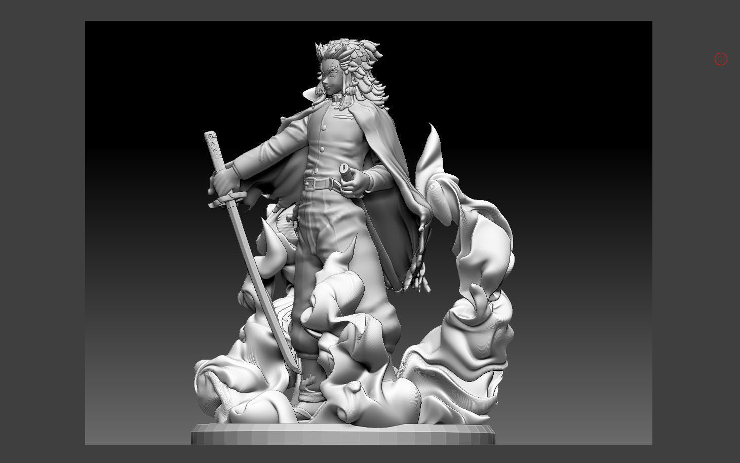 RENGOKU KIMETSU NO YAIBA ANIME STATUE CHARACTER 3D print model_14