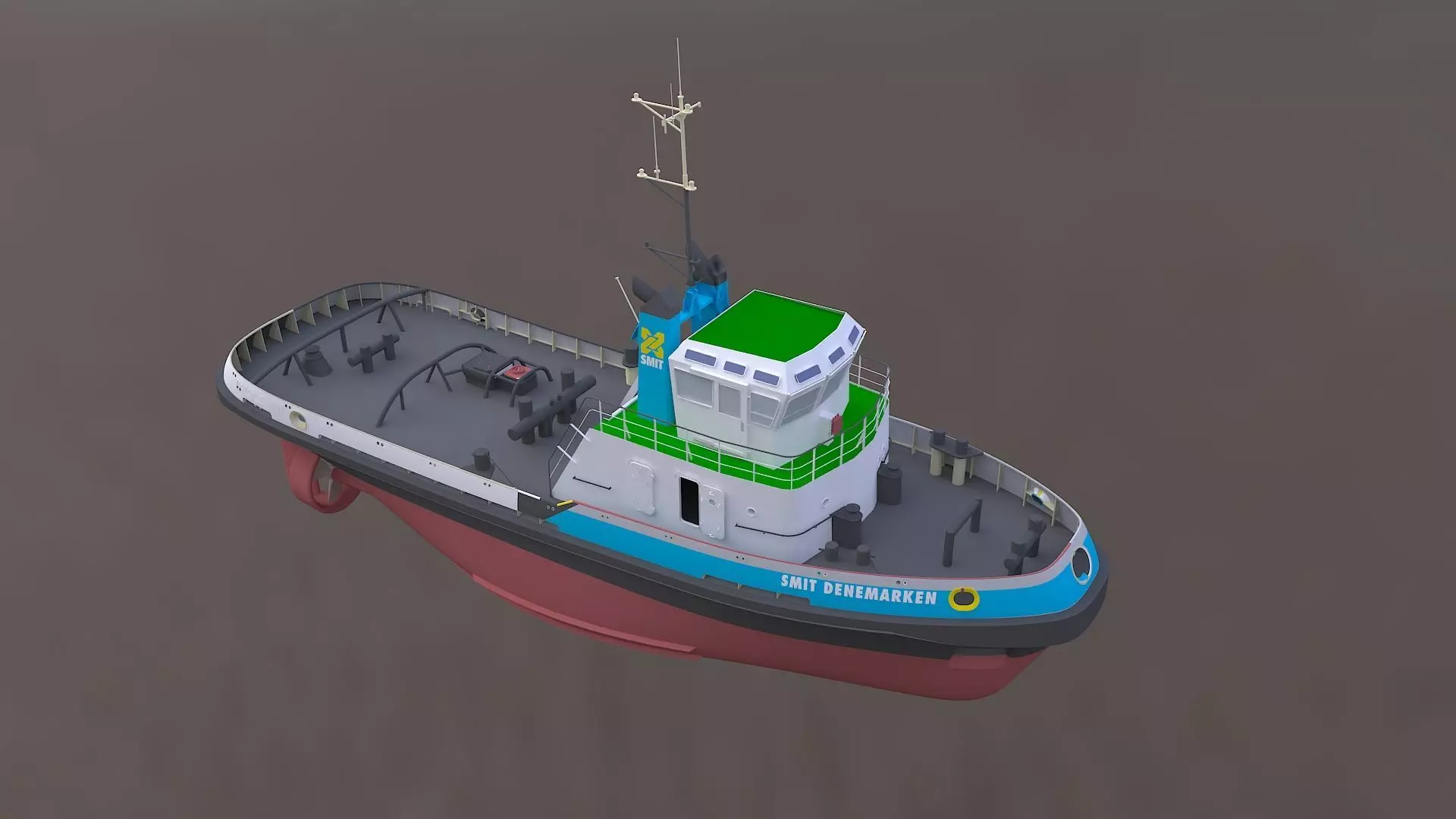 tug boat  3D model_0