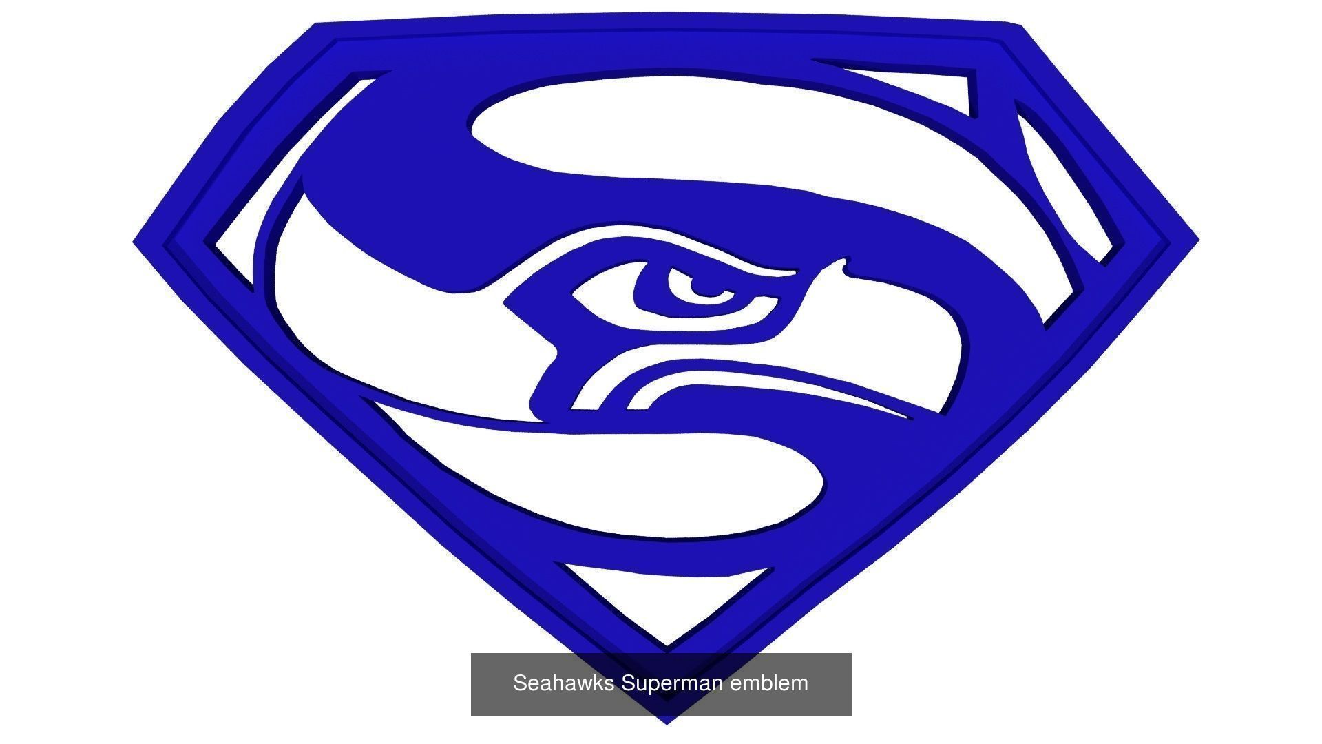 SeaHawks logo 3D Model Collection_4