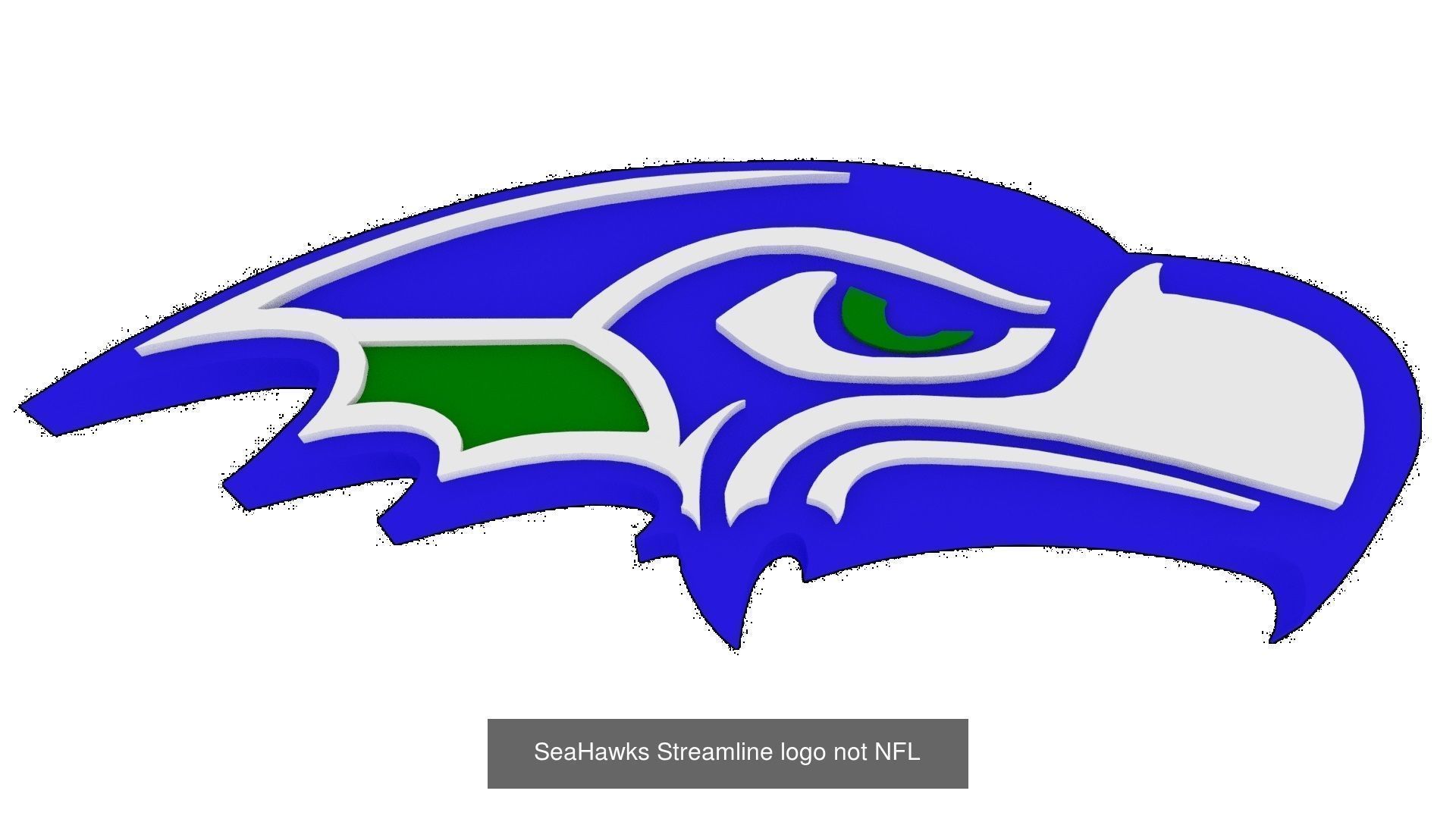 SeaHawks logo 3D Model Collection_1