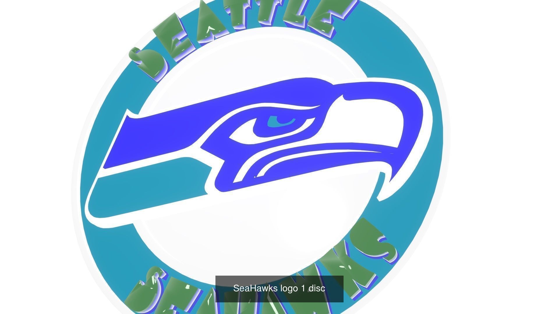 SeaHawks logo 3D Model Collection_5