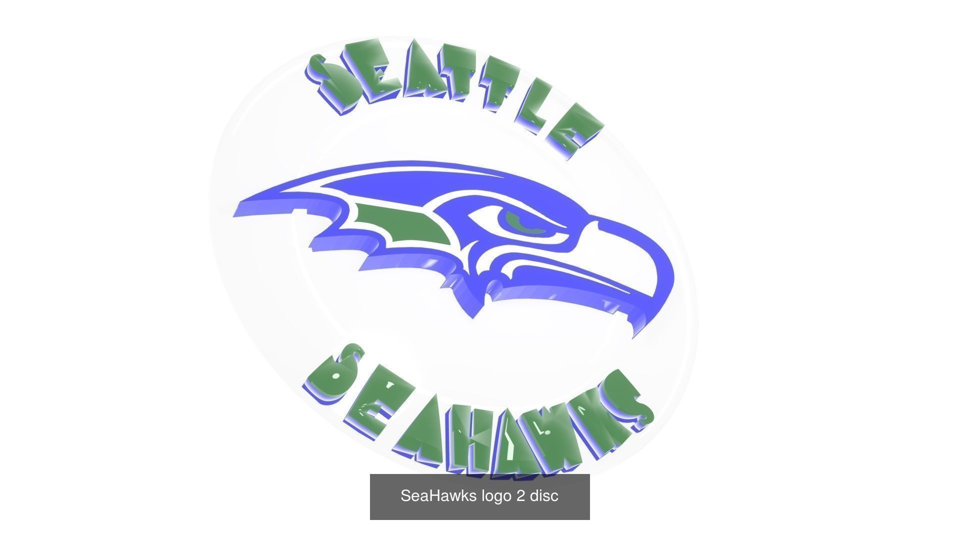 SeaHawks logo 3D Model Collection_6