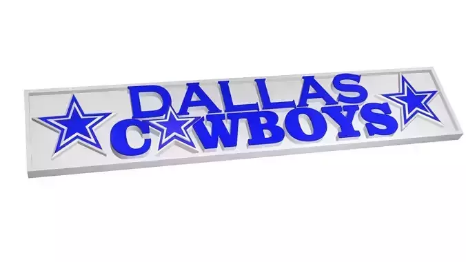 Dallas Cowboys plate 3