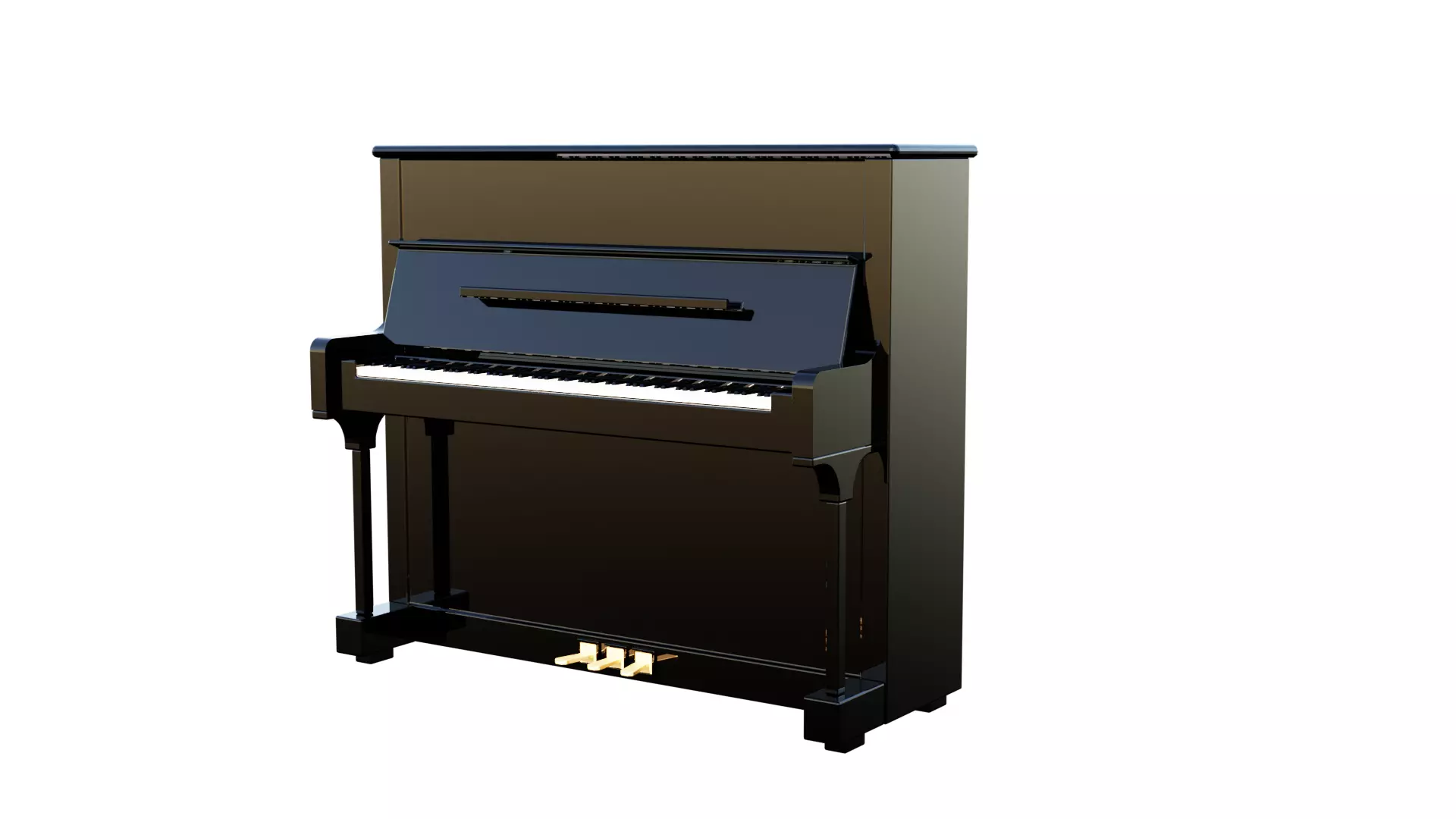 Steinway Upright Piano - Model K Free 3D model