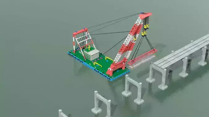 Floating crane