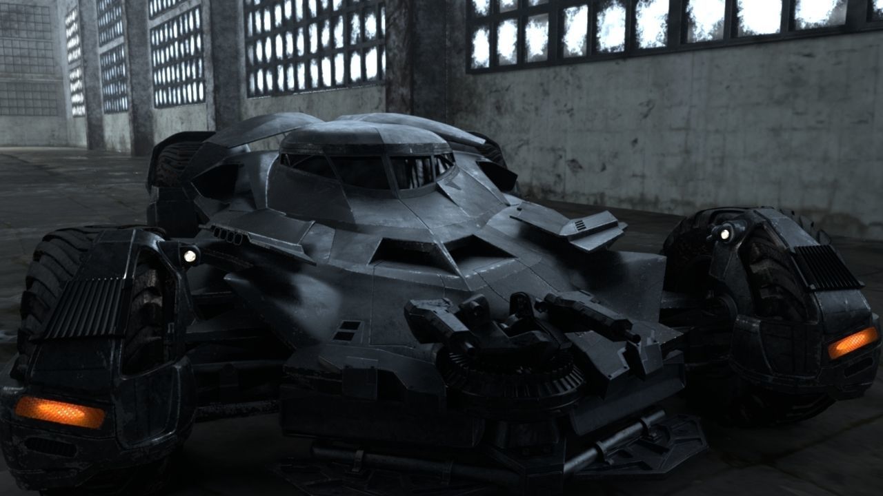 Batmobile  Batman vs Superman Low-poly 3D model_2