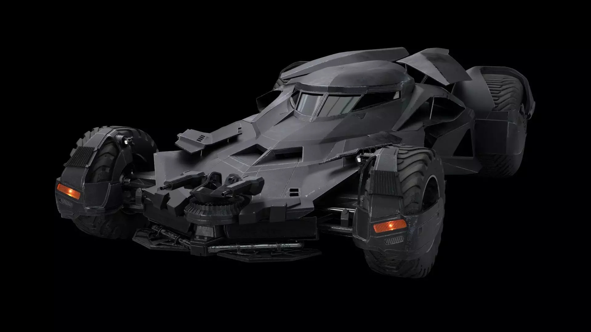 Batmobile  Batman vs Superman Low-poly 3D model_0