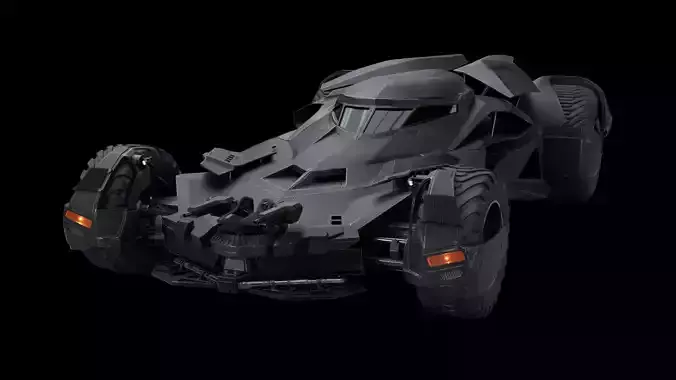 Batmobile  Batman vs Superman Low-poly 3D model