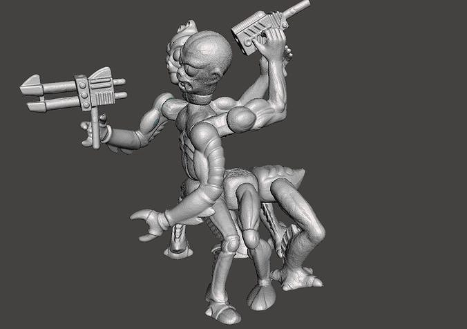 MODULOK MOTU STYLE VINTAGE ACTION FIGURE 3D print model