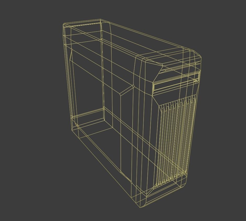 Realistic Desktop PC Low-poly 3D model_25