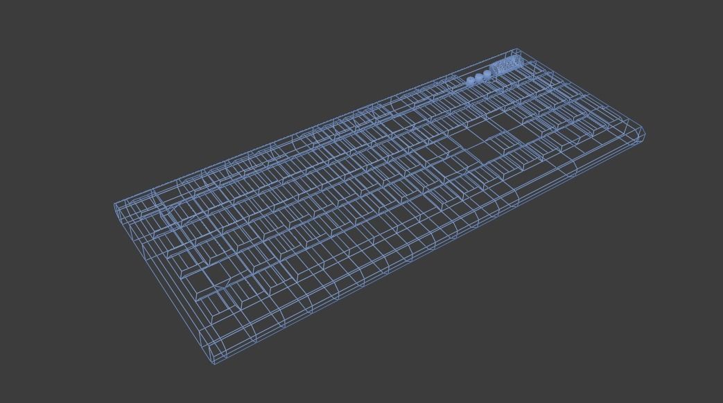 Realistic Desktop PC Low-poly 3D model_19