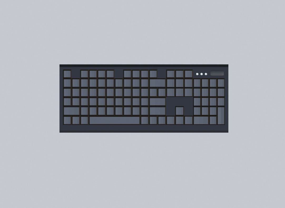 Realistic Desktop PC Low-poly 3D model_6