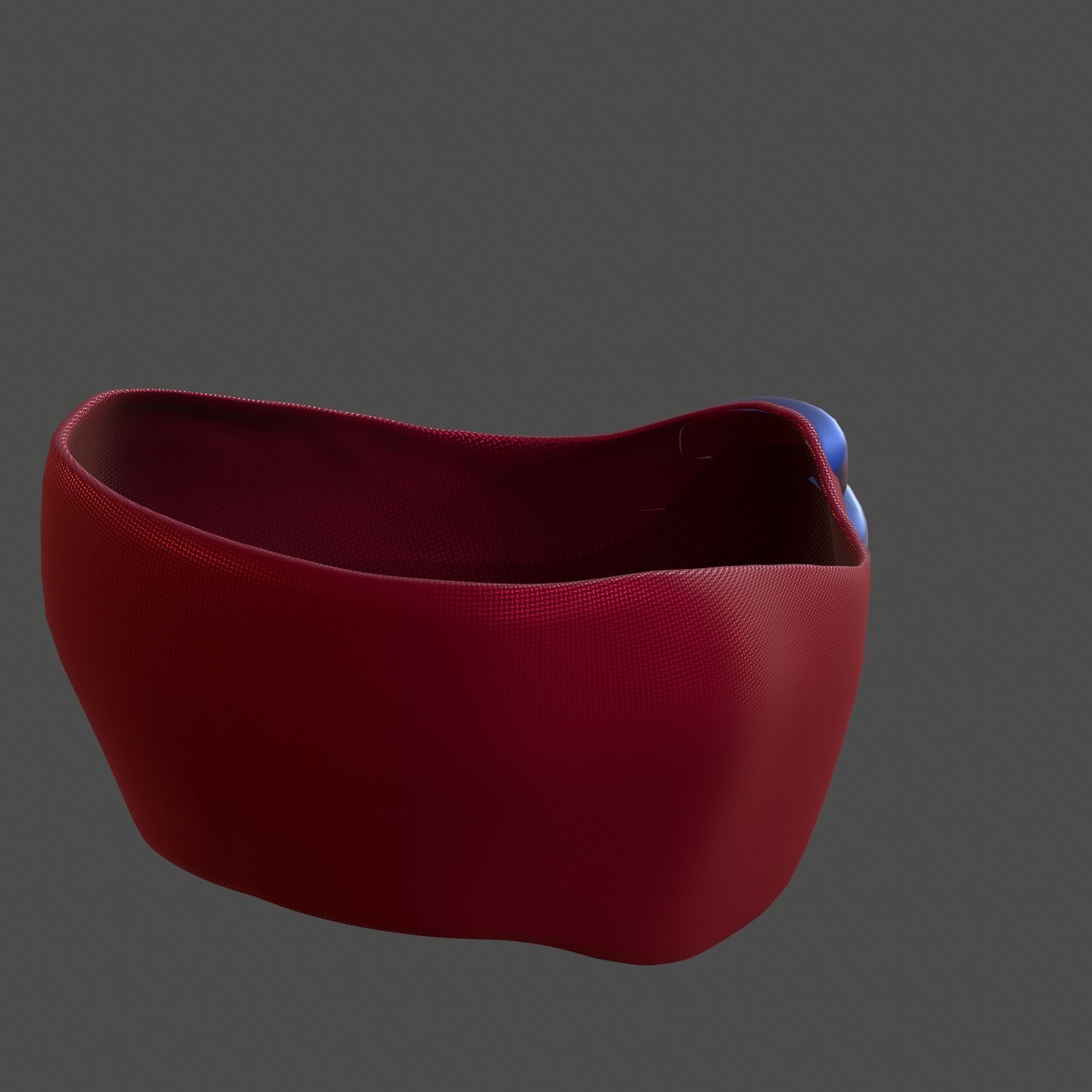 Gas mask helmet 3d model scifi Low-poly --- Low-poly 3D model_6