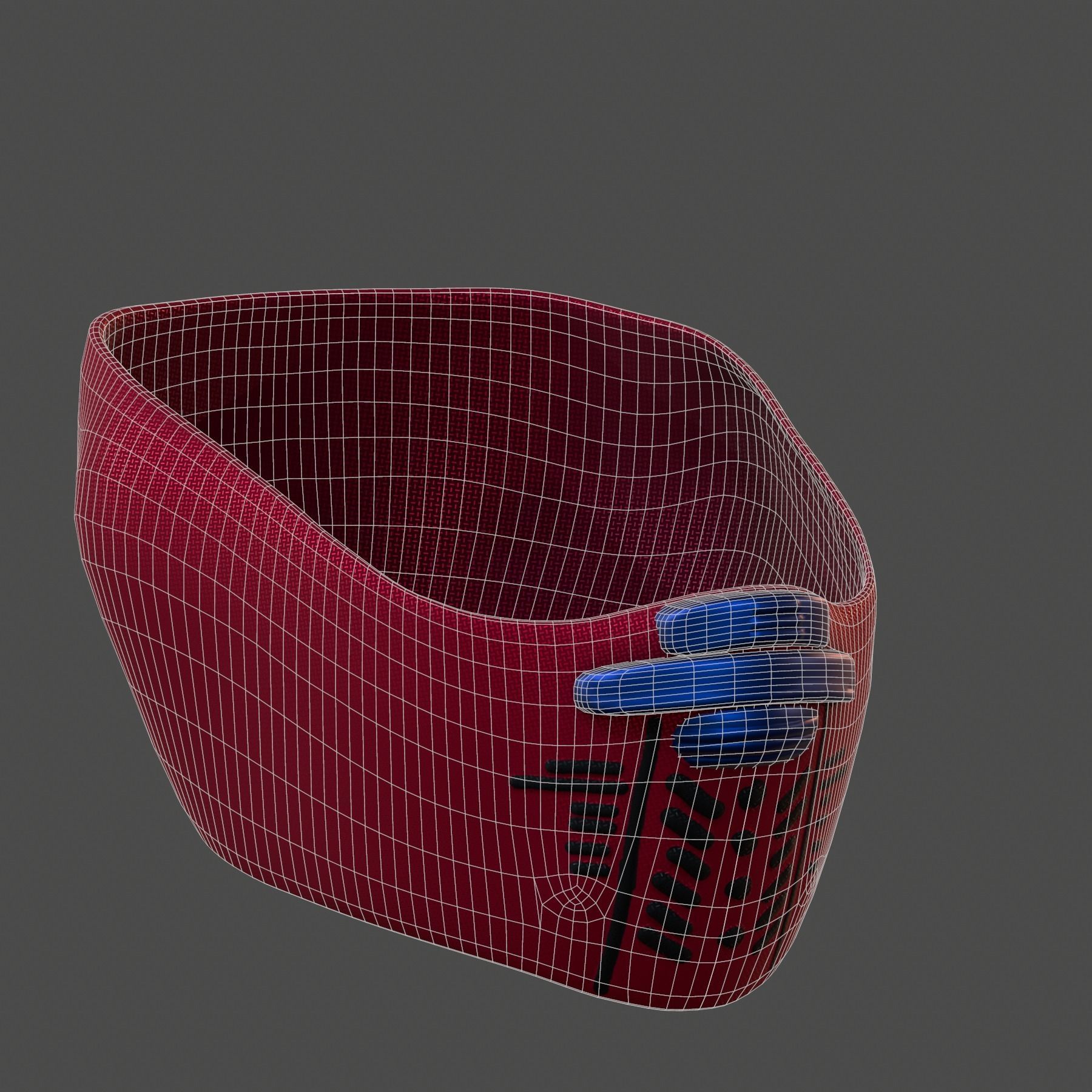 Gas mask helmet 3d model scifi Low-poly --- Low-poly 3D model_5