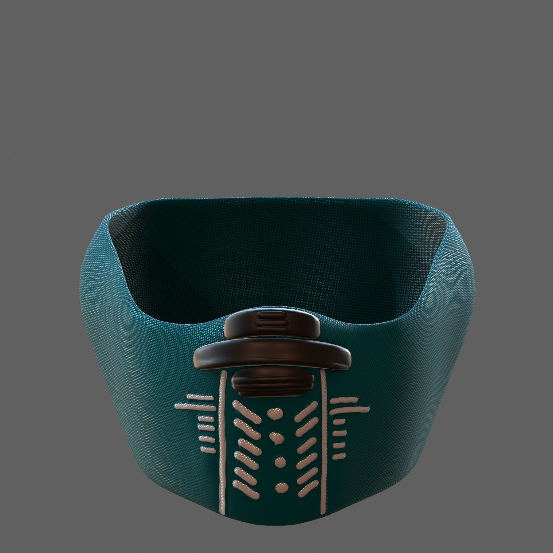 Gas mask helmet 3d model scifi Low-poly  Low-poly 3D model_2