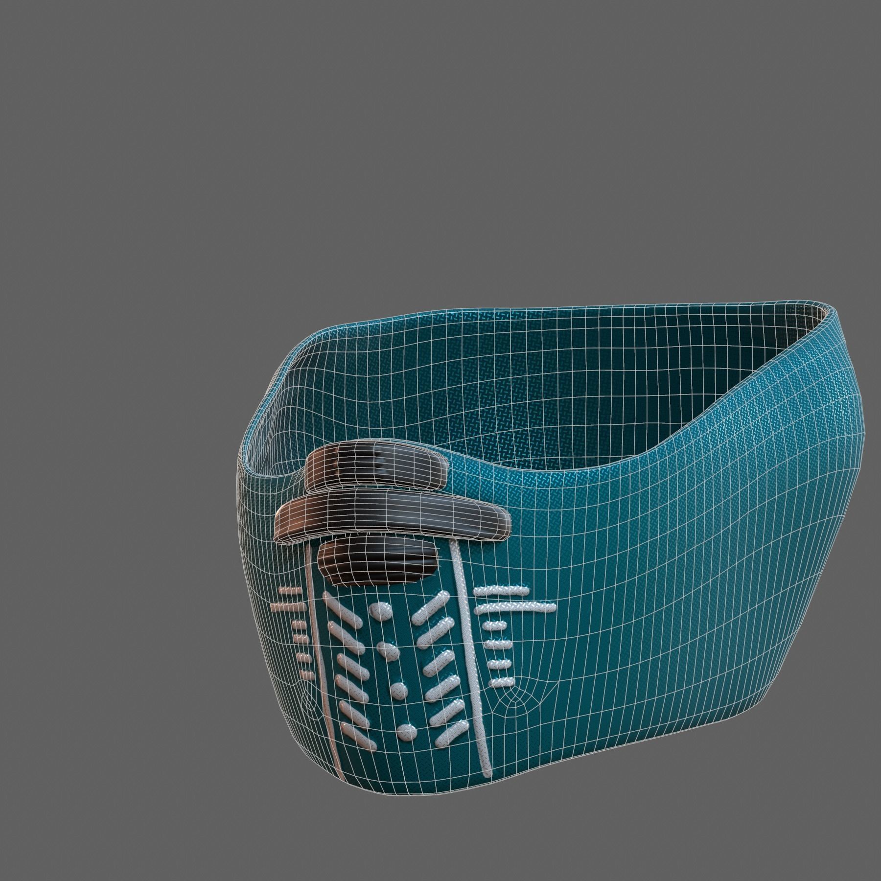 Gas mask helmet 3d model scifi Low-poly  Low-poly 3D model_7