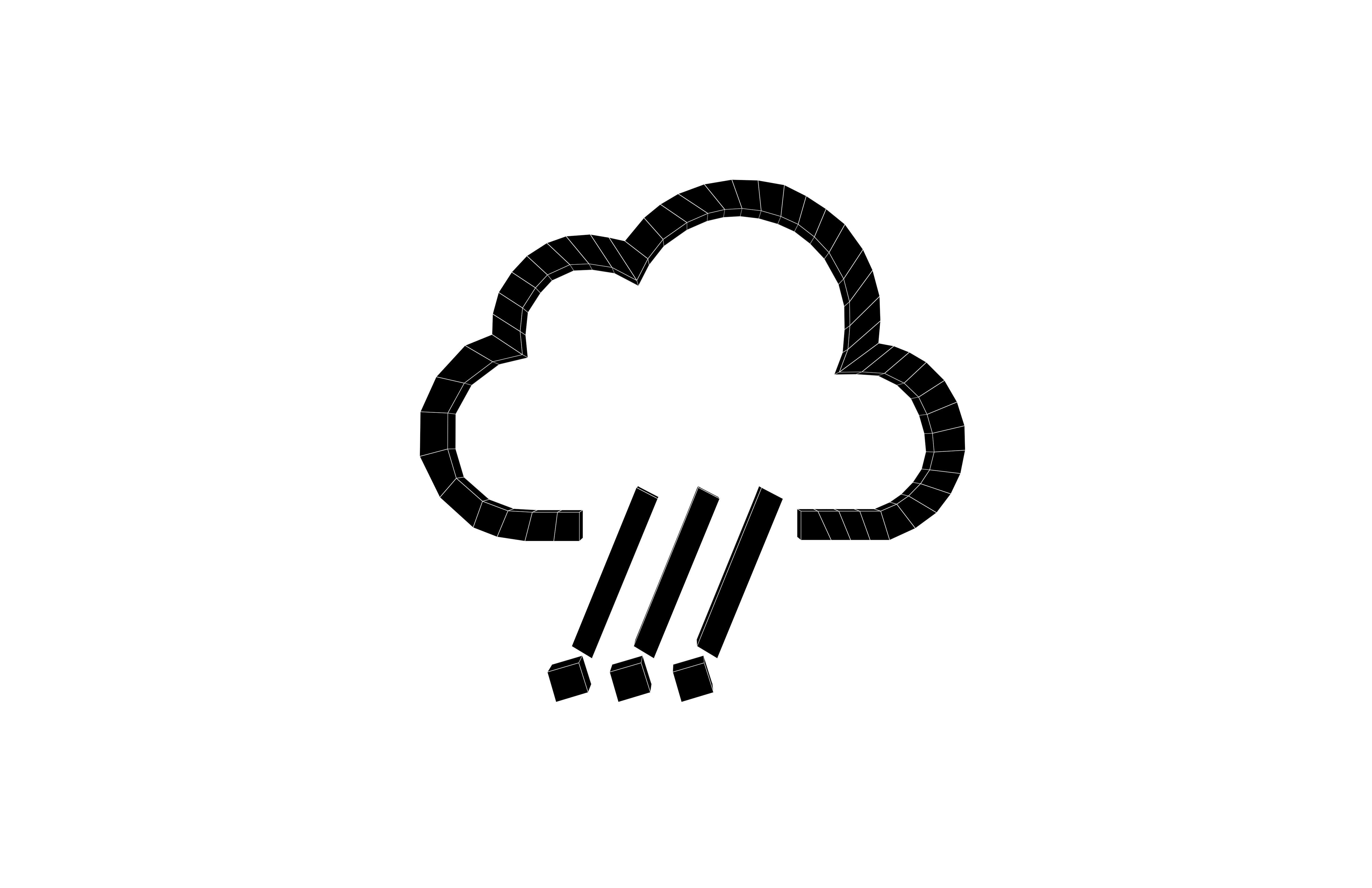 Weather Symbol v3 004 Low-poly 3D model_5