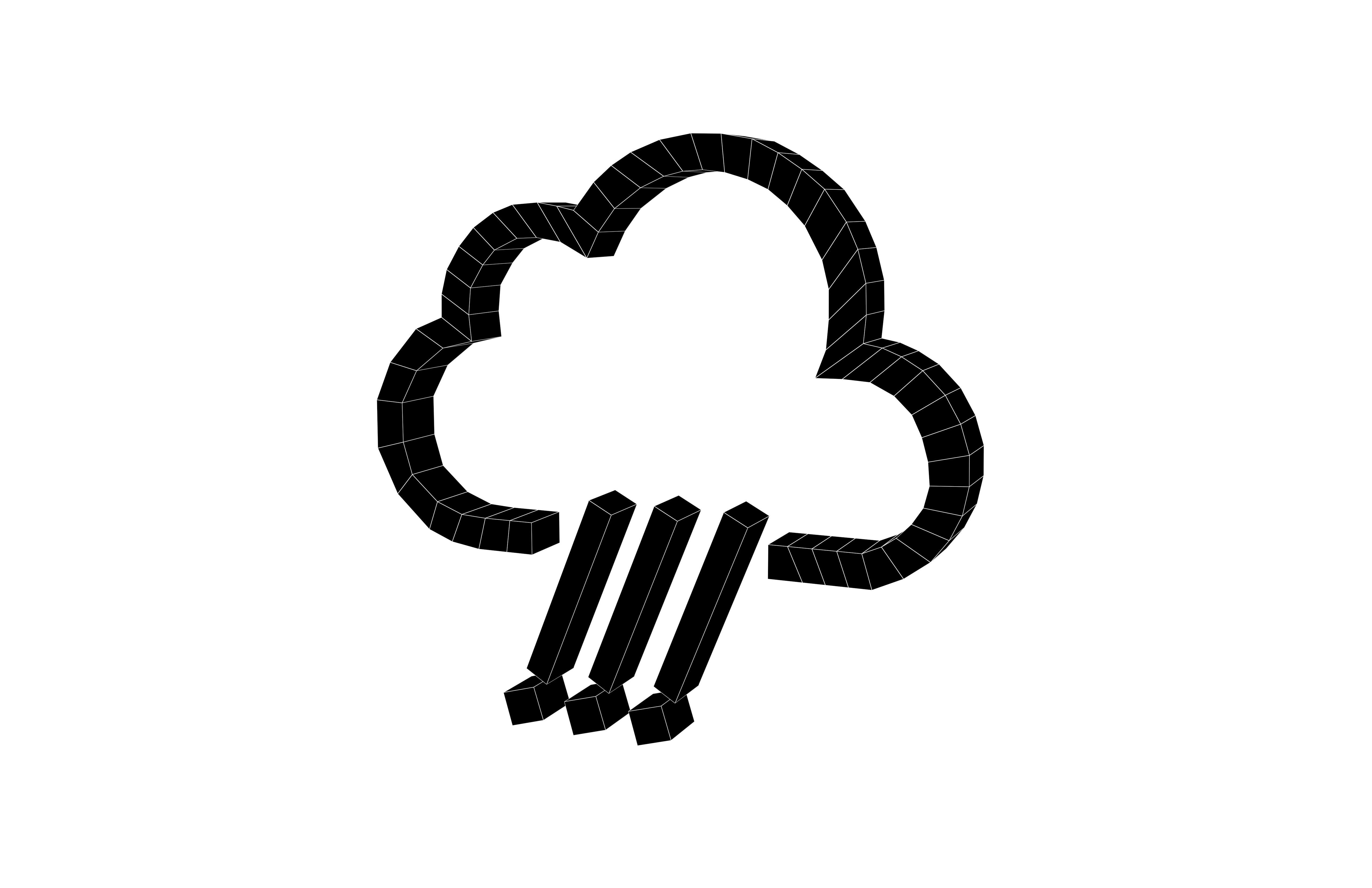 Weather Symbol v3 004 Low-poly 3D model_6