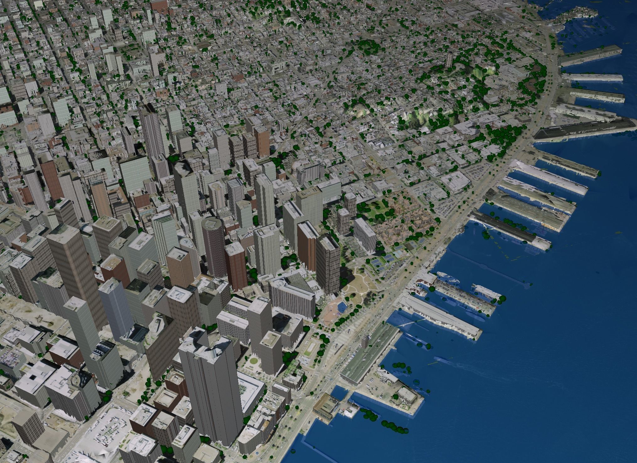 San Francisco 3D Model Low-poly 3D model_1