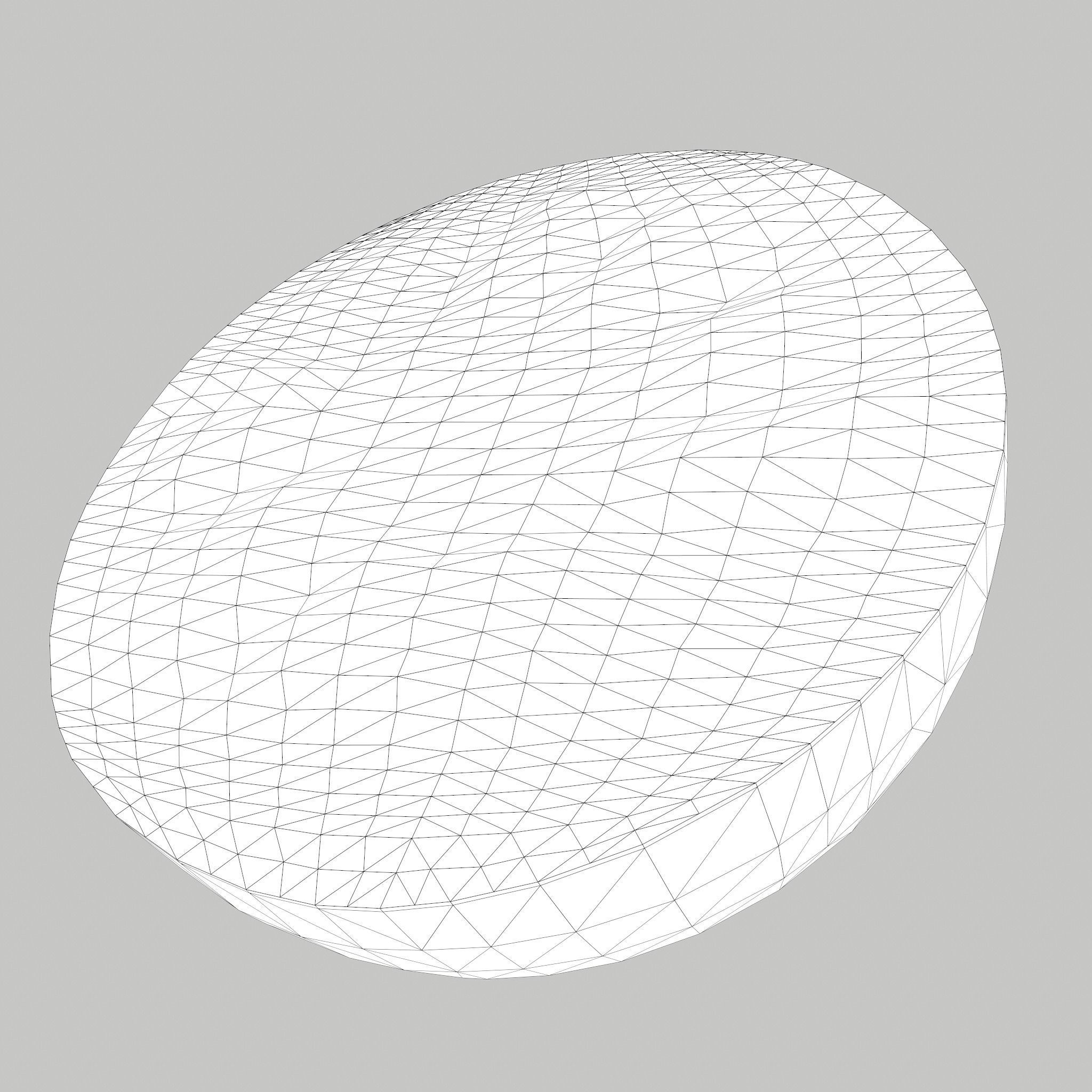 Half Orange Low-poly 3D model_13