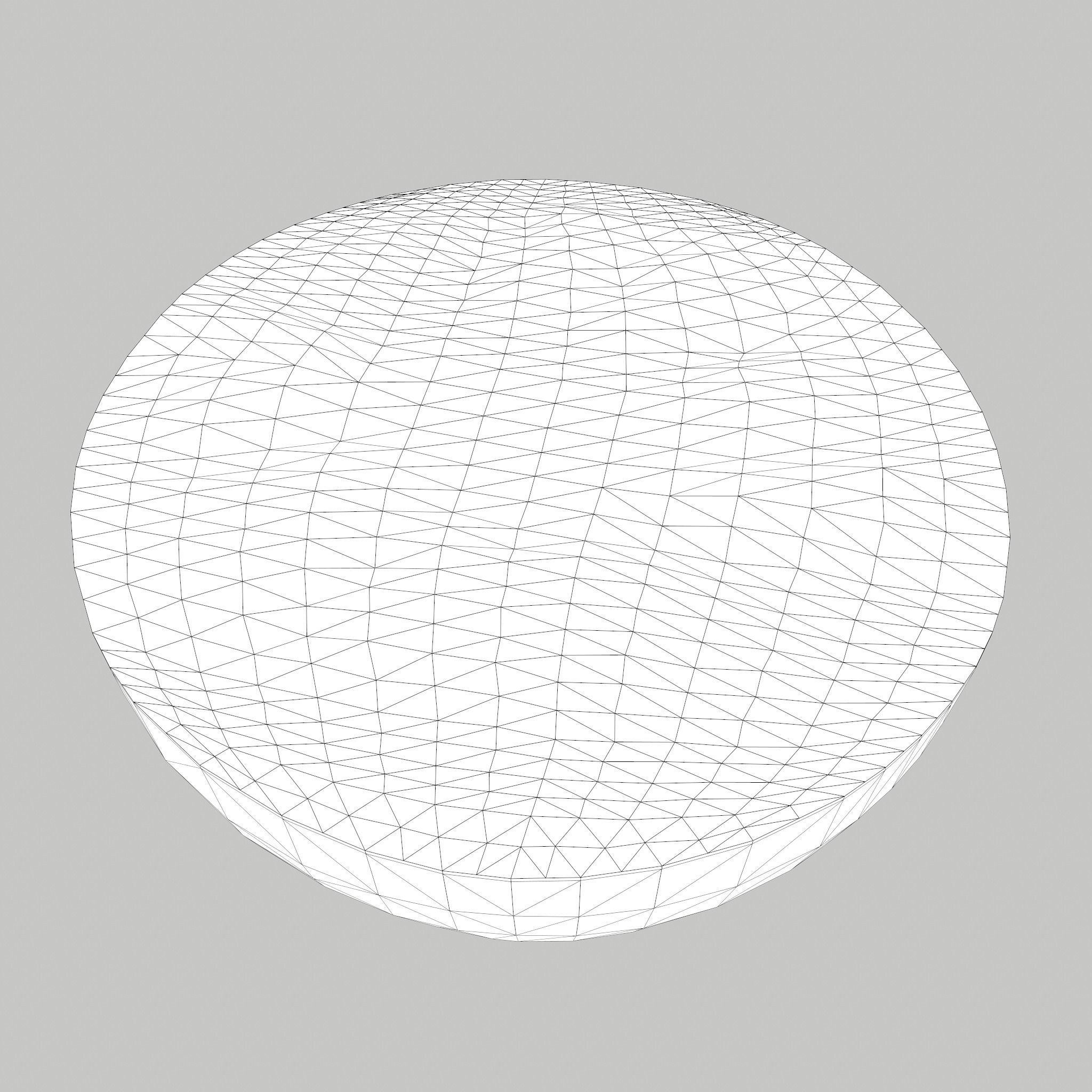 Half Orange Low-poly 3D model_19