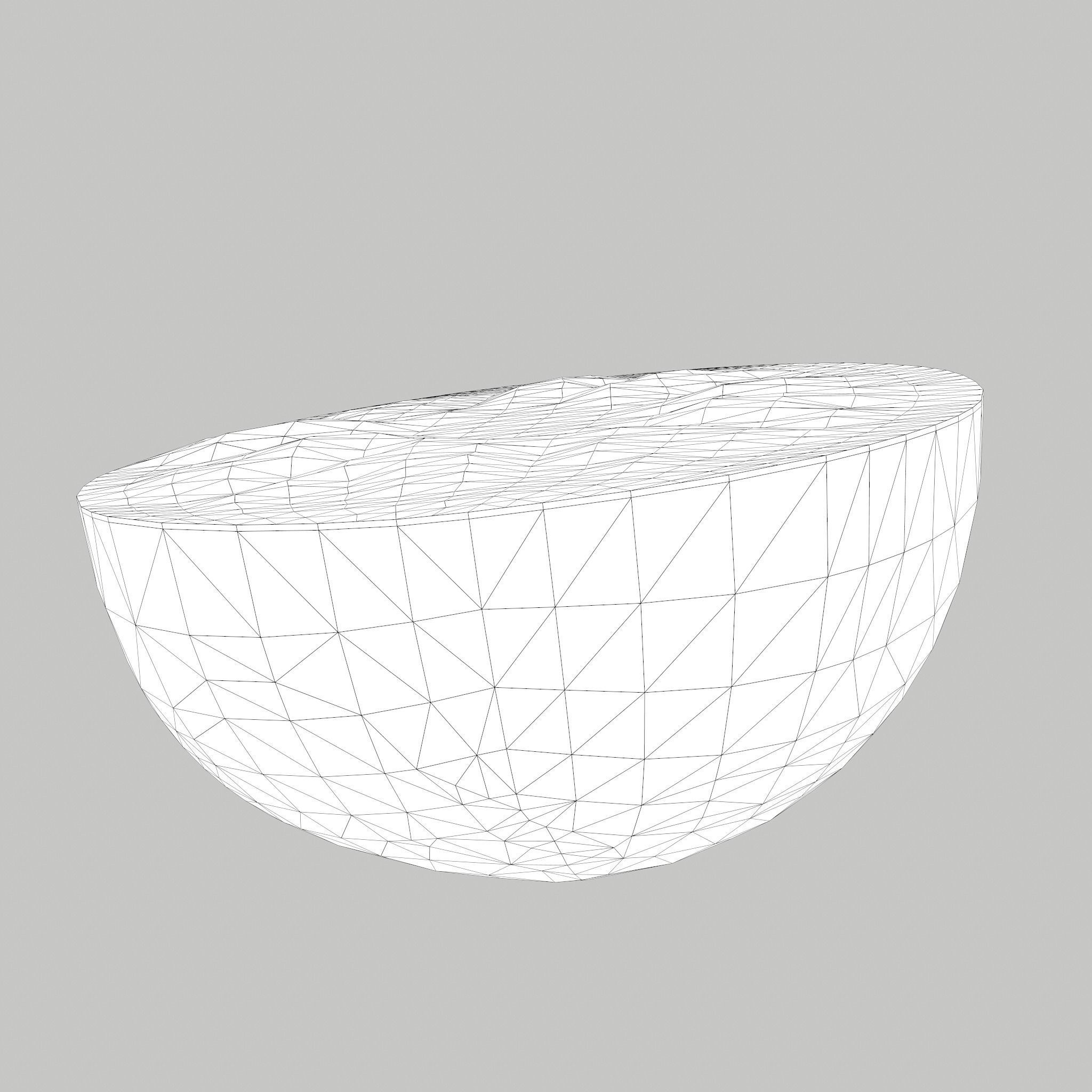 Half Orange Low-poly 3D model_17