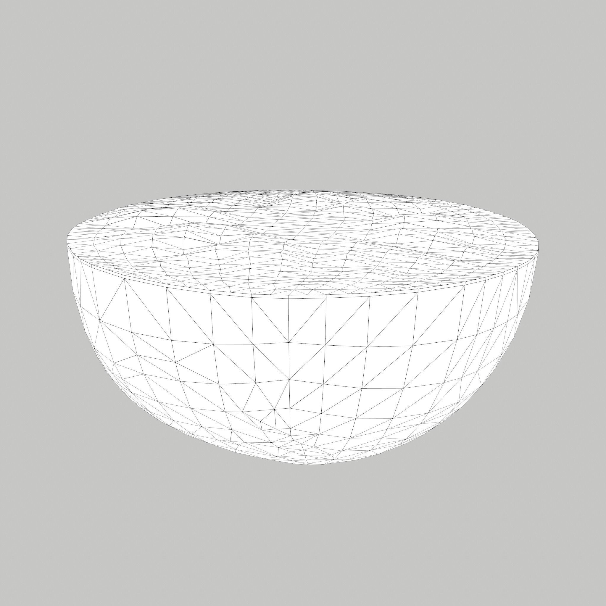 Half Orange Low-poly 3D model_11