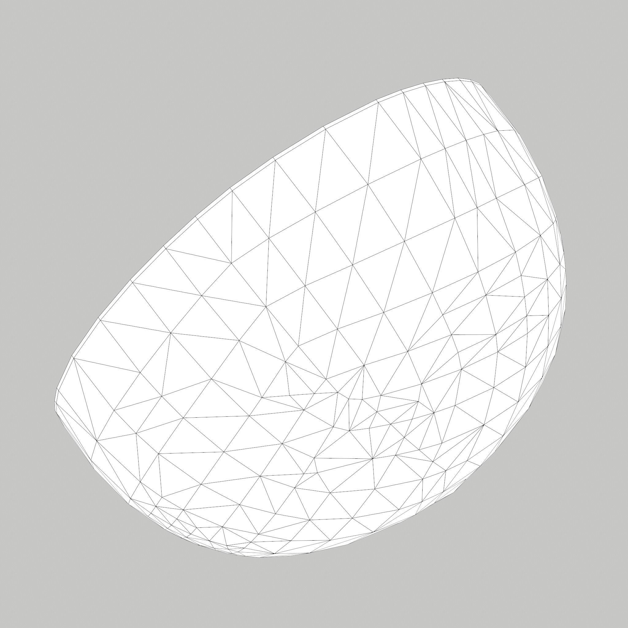 Half Orange Low-poly 3D model_15