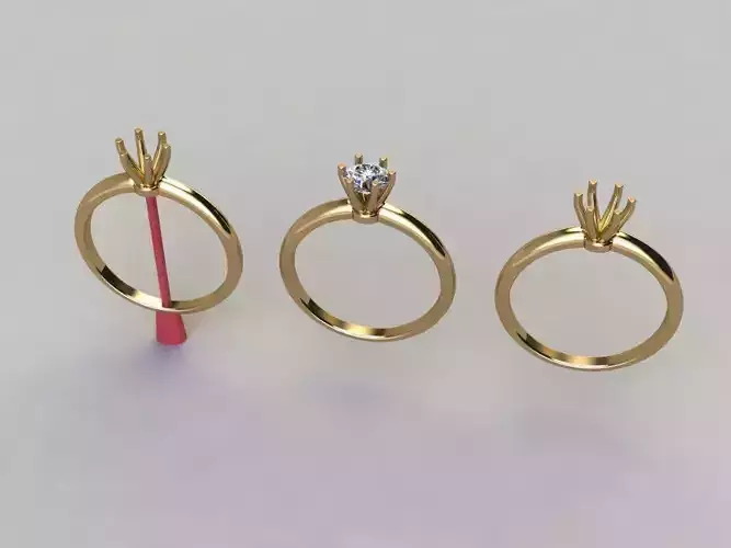 6 Prong Solitaire Engagement Ring