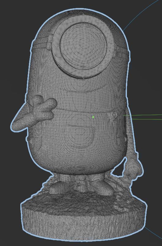 Minions - Carl - Hi RES with Base for 3d Printing 3D print model_6