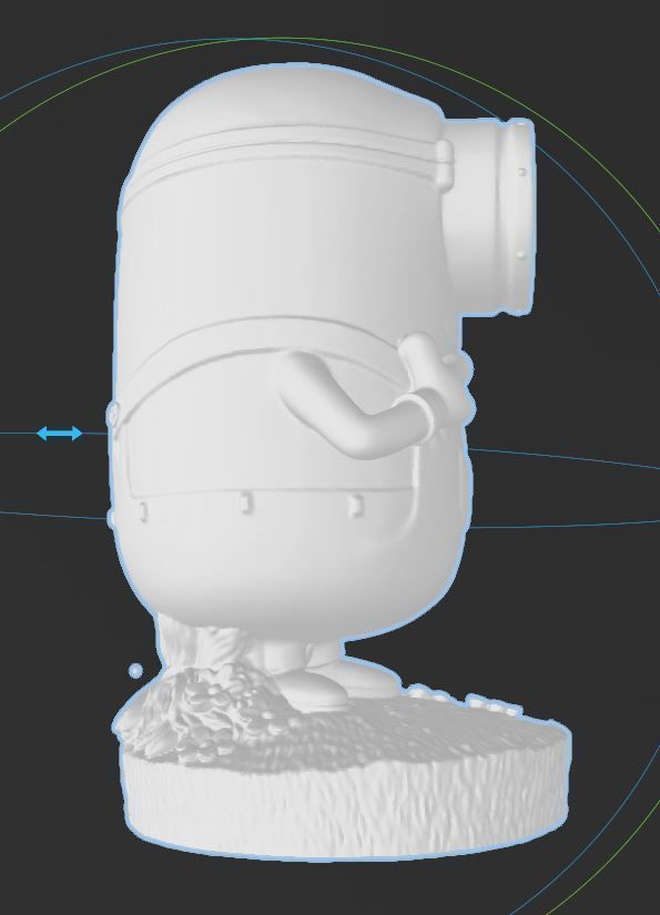 Minions - Carl - Hi RES with Base for 3d Printing 3D print model_4