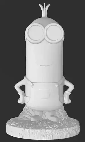 Minions - Kevin - HIRES on base for 3d Printing 3D print model