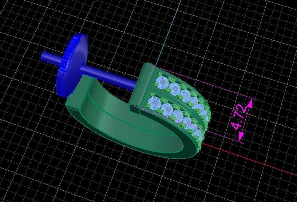 Double Infinity Diamond Hoop Fashion Earring 3D print model_5