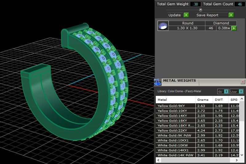 Double Infinity Diamond Hoop Fashion Earring 3D print model_3