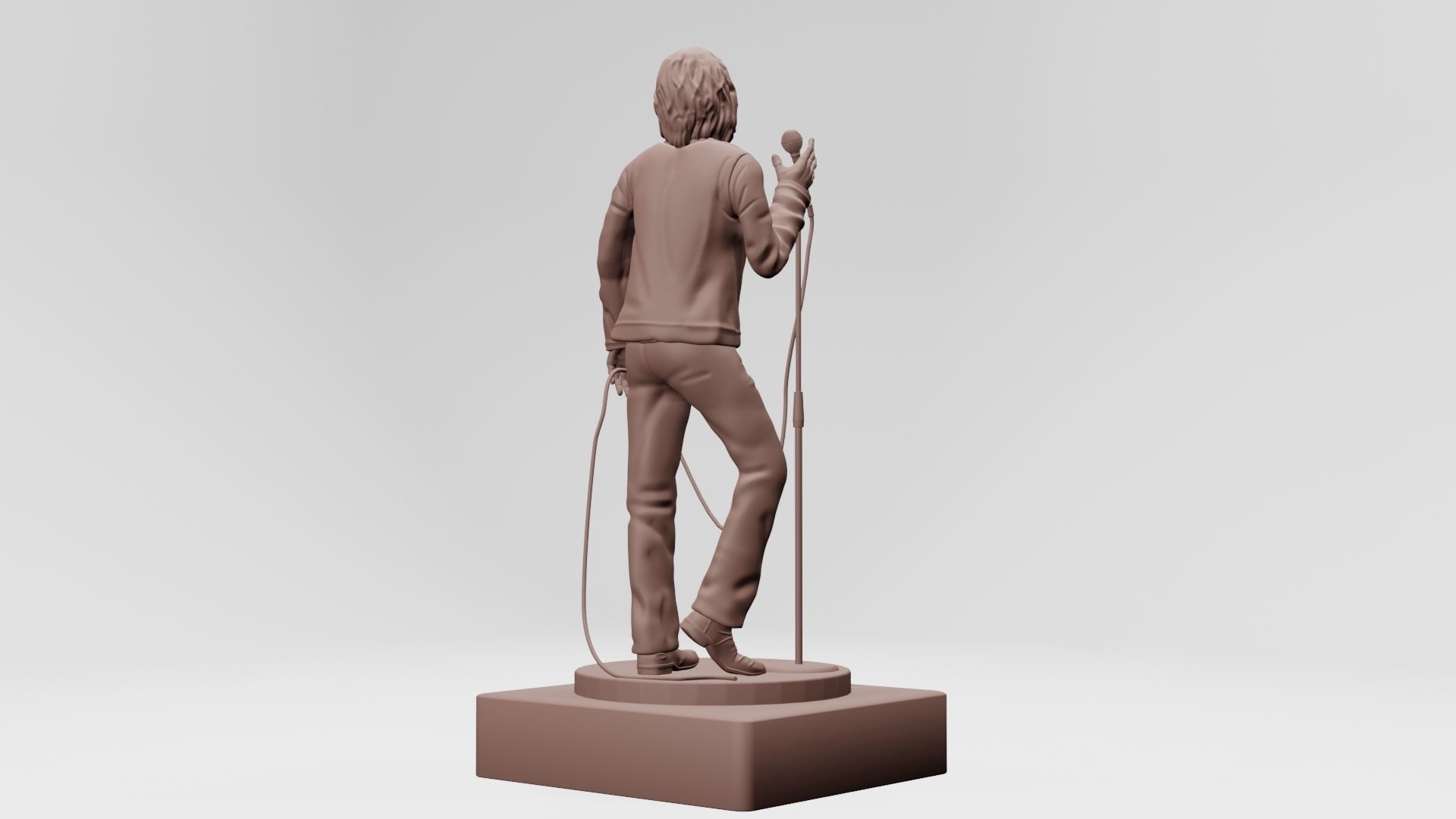 jim morison the doors - 3d printable 3D print model_5