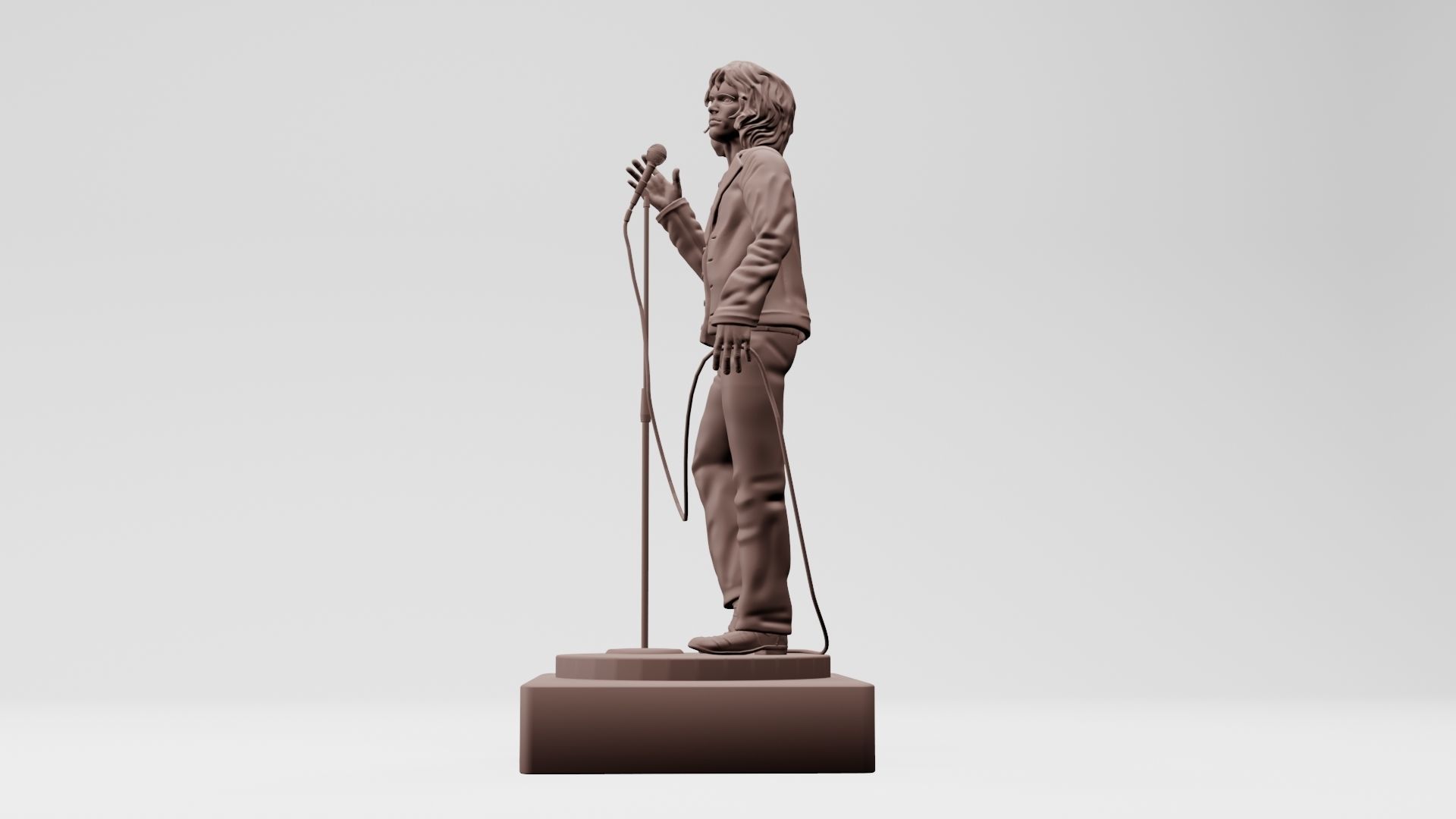 jim morison the doors - 3d printable 3D print model_2