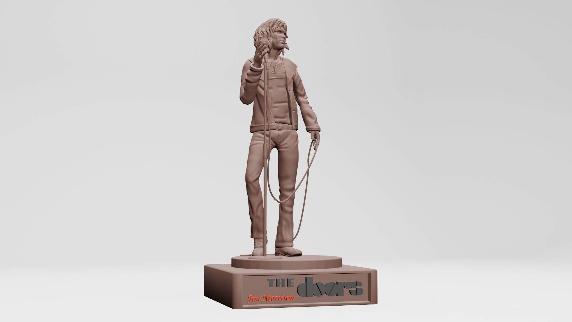 jim morison the doors - 3d printable 3D print model_4