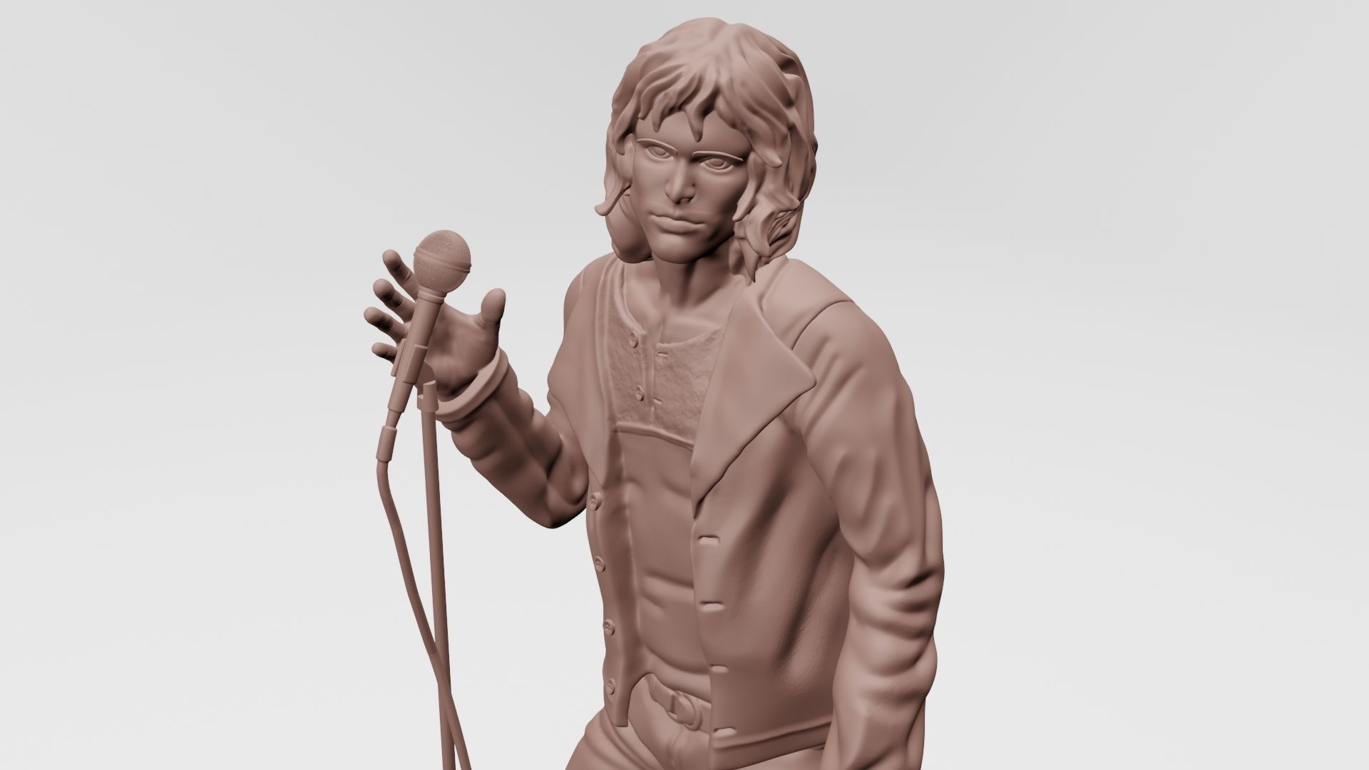 jim morison the doors - 3d printable 3D print model_3