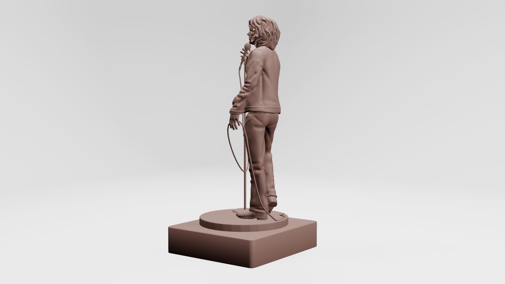 jim morison the doors - 3d printable 3D print model_6