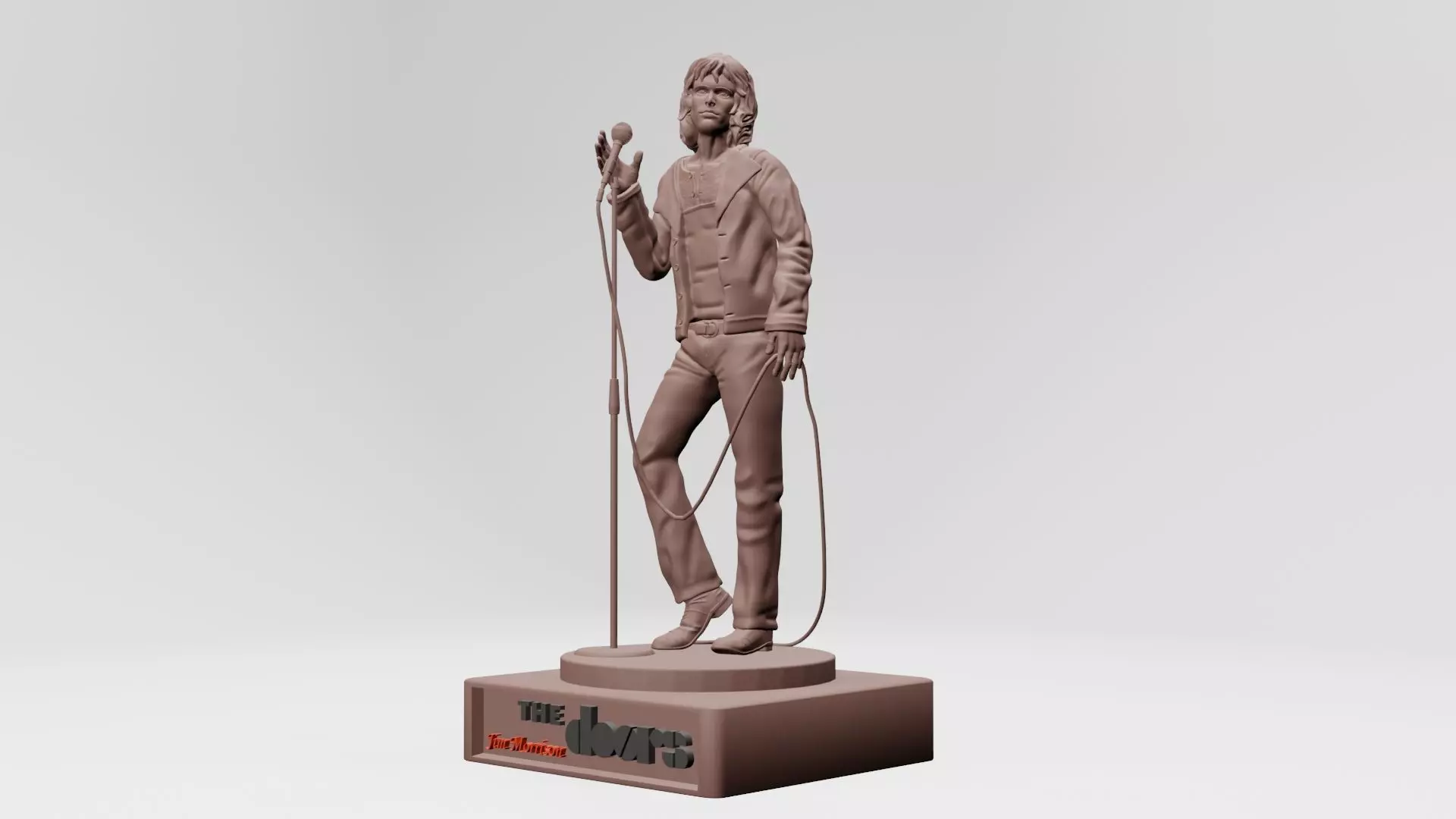 jim morison the doors - 3d printable 3D print model_0